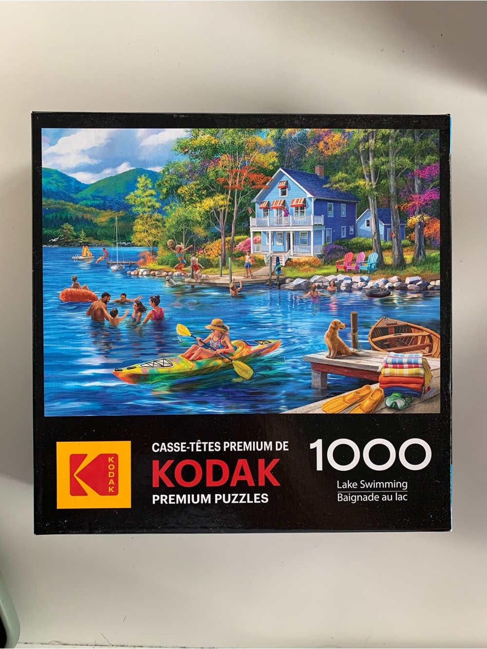 Kodak Vibrant Lakeside Puzzle - Blue, Green, Yellow, Orange